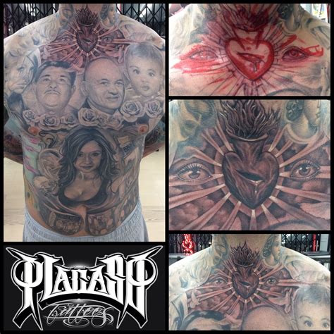 Placaso Tattoos Olvera Sacred Heart Chicano Tattoo Artists Portrait Tattoo Ana Mona Lisa