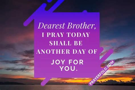 Powerful Good Morning Prayers For My Brother Prayer Fold