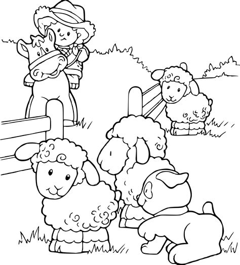 Coloriage Animaux de la ferme maternelle à imprimer sur COLORIAGES .info
