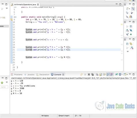 Basic Java Operators Examples Java Code Geeks 2022