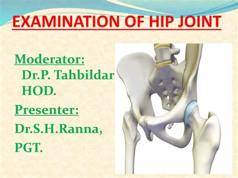 Examination Of Hip Joint Ppt