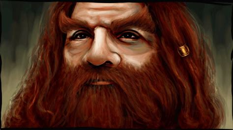 Brown Haired Beard Man Gimli The Lord Of The Rings Dwarfs Fan Art
