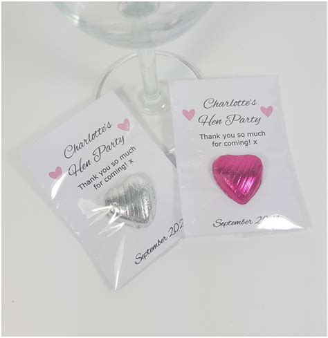 Personalised Hen Party Favours Custom Hen Do Favour Chocolate Sweet