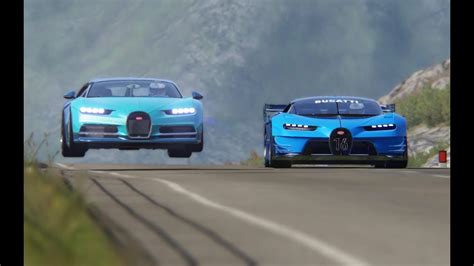 Bugatti Vision Gt Vs Bugatti Chiron At Highlands Youtube