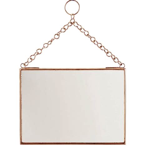 Small Rectangular Shaped Copper Mirror By Posh Totty Designs Interiors