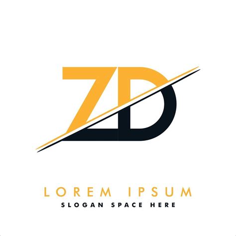 Zd Creative Logo Designs Zd Initial Letter Logo Icon Vector 7175081