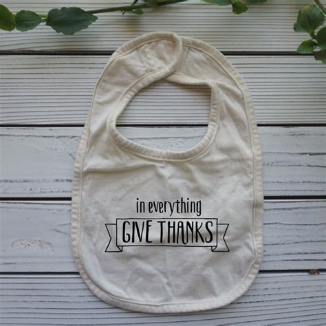 In Everything Give Thanks Bible Verse Baby Bib Christian Baby Shower