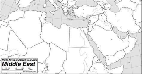 Blank Map Of The Middle East And North Africa Aldaad Arabic Culture