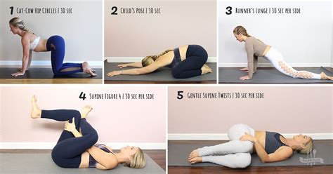 Release Tight Achy Hips And Back Pain With This Quick Five Minute Stretch Hip Muscles Tight