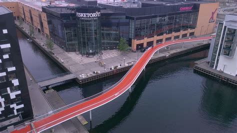 Bicycle Bridge In Copenhagen Bicycling