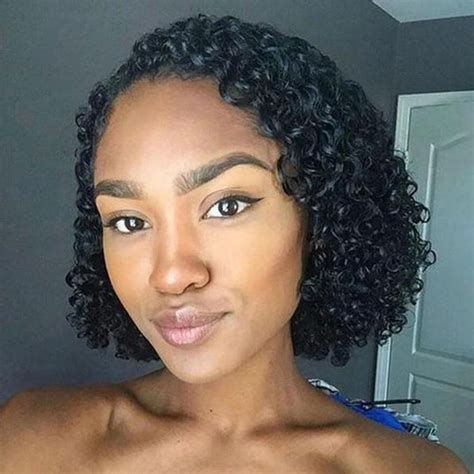 sassy chin length curly bob hair wig for black women xmaswigs in 2021 natural hair styles