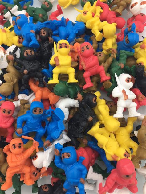 Mini Ninja Figurines 100 Ninjas Per Bag Gumballstuff Bulk Vending