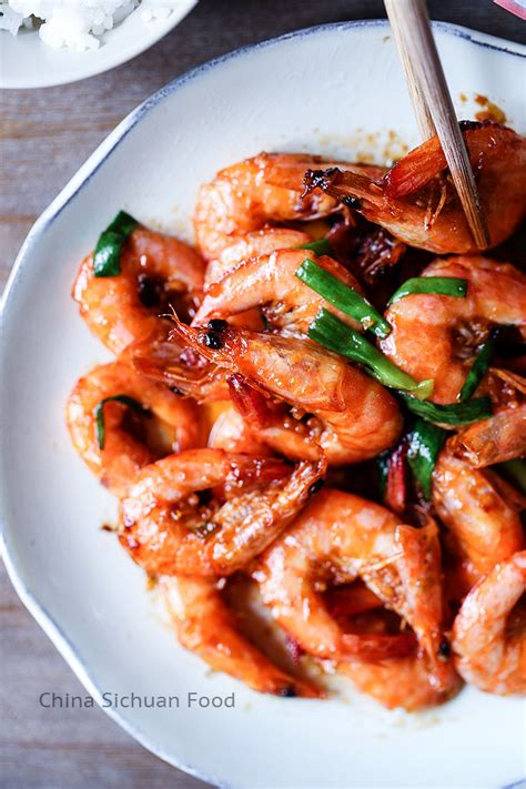 The hearty soup is made by simmering the the shrimp are first marinated in rice wine and cornstarch and then the dish is finished with a sauce. Ketchup Shrimp | China Sichuan Food