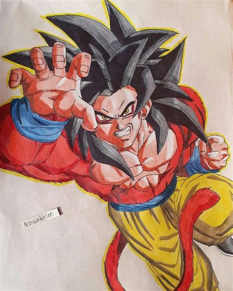 Dibujo Goku Fase 4 •arte Amino• Amino