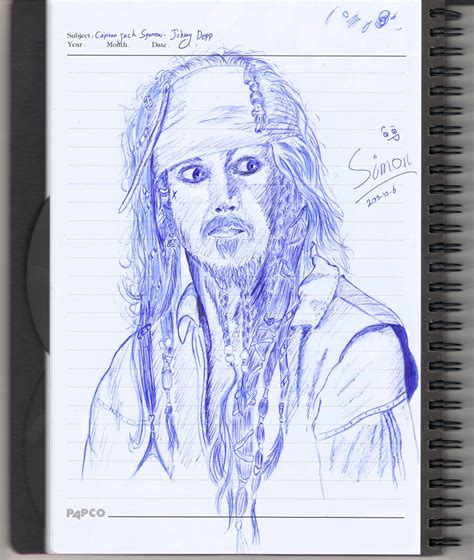 Ballpoint Pen Jack Sparrow By Drsloveart On Deviantart