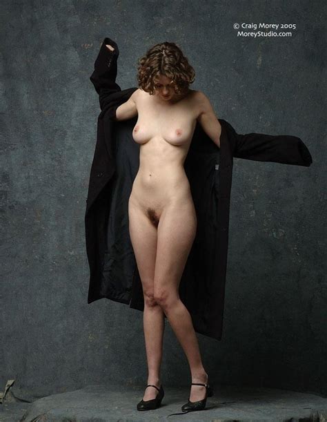 Brunette Model Helena Displays Her Nude Body In The Studio Porn