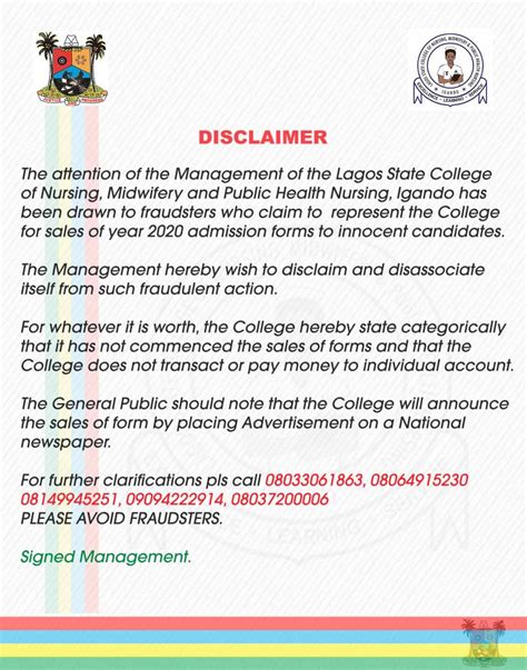 The Lagos State Govt On Twitter Public Announcement Disclaimer On The