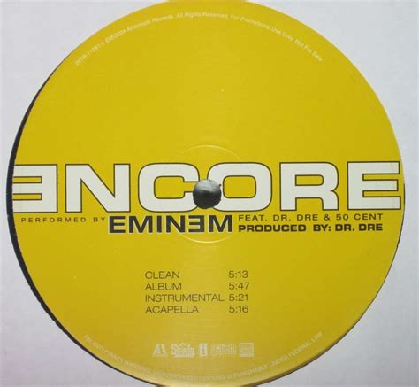 Eminem Encore Vinyl Music