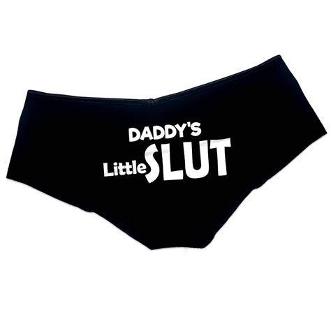 Daddys Little Slut Panties Ddlg Clothing Sexy Slutty Cute Submissive Naughty Funny Bachelorette