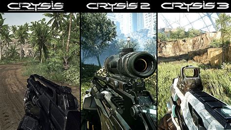 Crysis Vs Crysis 2 Vs Crysis 3 Comparison Youtube