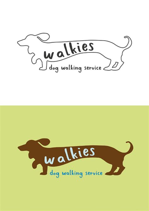Dog Walking Service Logo Pics Aesthetic