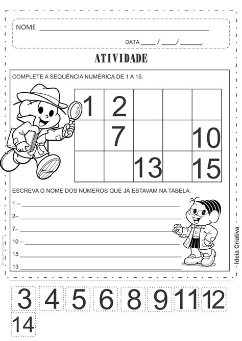 Atividades Sobre Sequencia Numerica 3 Ano