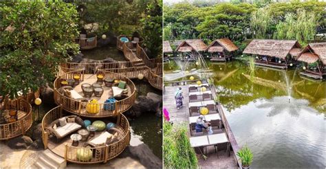 Rumah pakpak dindingnya dibuat dengan kayu serta atapnya dibuat dengan ijuk. 11 Tempat Makan Nuansa Alam Di Jakarta Yang Sejuk Dan Asri