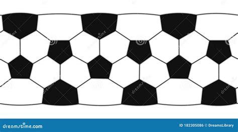 Soccer Ball Football Pattern For 3d Map Layout Stock Photo