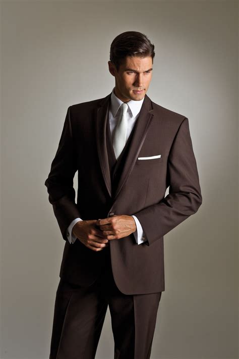Tuxedos By Designer Designer Tux Rentals Designer Formal Wear Wedding Suits Men Brown