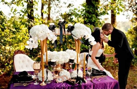 Elegant Tim Burton Styled Wedding Inspiration Weddingomania
