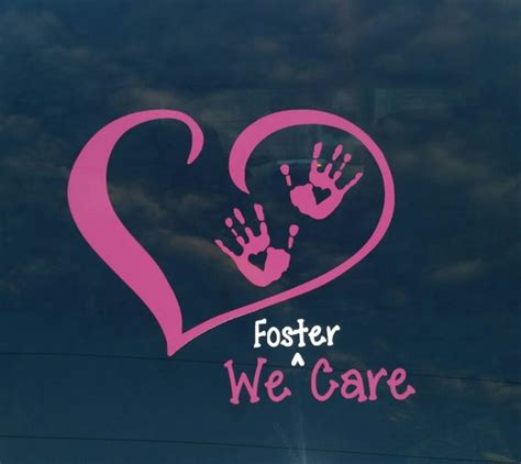 Foster Care Foster Parent T Car Decal Foster Love