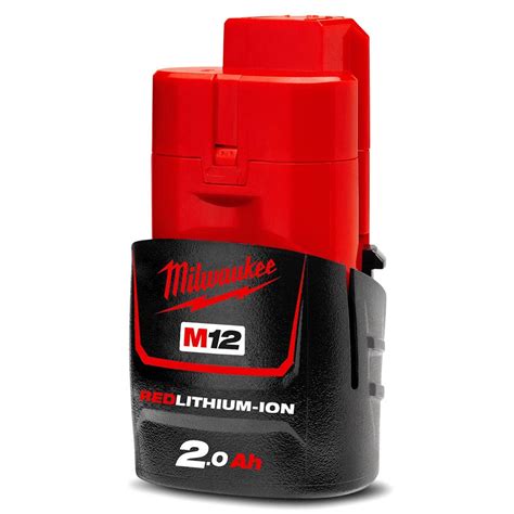 Milwaukee M12b2 12v Li Ion Red Lithium Battery 20ah Alliance Hardware