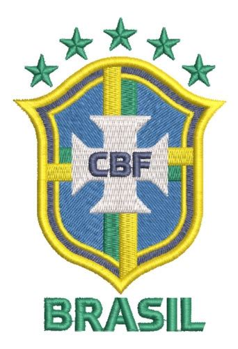 Matriz Editável Bordado Escudo Brasil Cbf Camisa Amarela Parcelamento sem juros