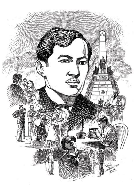 After his 1896 execution, he became an icon for the nationalist movement. JOSE RIZAL, in ronie de guzman's fantasy illustration ...