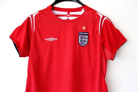 Vintage England National Team Football Shirt Umbro Football Jersey