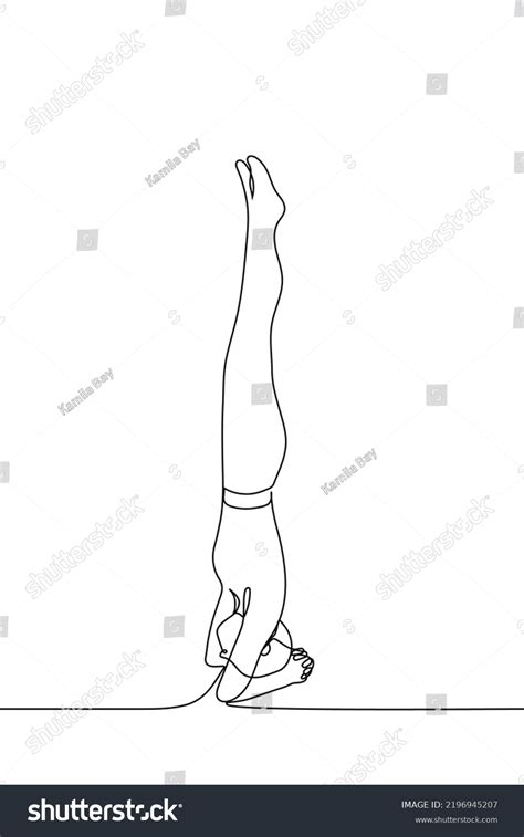 Woman Standing Her Head Down Forearm Stock Vector Royalty Free 2196945207 Shutterstock
