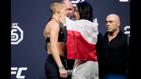 UFC 223 Rose Namajunas Vs Joanna Jedrzejczyk 2 Staredown MMA