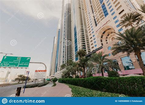 January 02 2019 Panoramic View With Modern Skyscrapers And Water