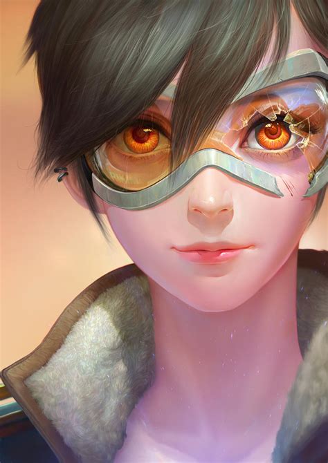 Overwatch Tracer Portrait By Ang Angg On Deviantart