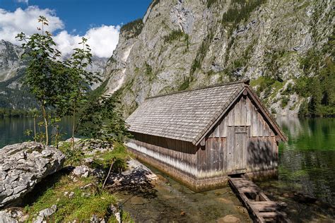 Boathouse On Obersee With Kaunerwand License Image 71316443