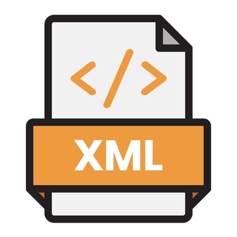 Xml File Icon Download In Colored Outline Style