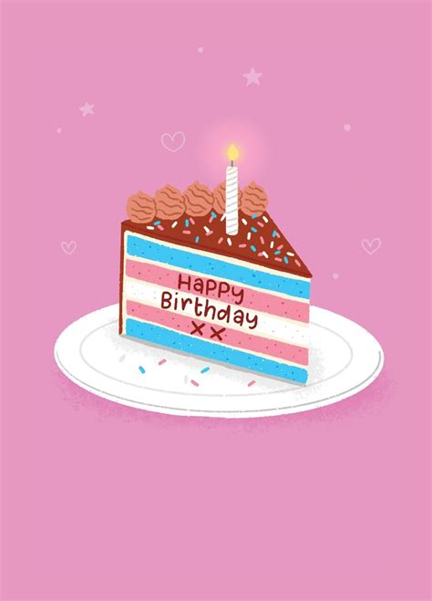 Happy Birthday Transgender Card Scribbler