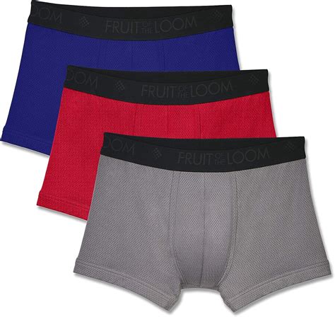 Fruit Of The Loom Mens Breathable Boxer Briefs Regular And Big Man At
