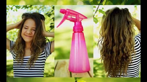 Follow the steps below to make sea salt hair spray for beachy waves, and tell us which homemade beauty recipe we should try next! Heatless beachy waves + DIY sea salt hair spray - YouTube