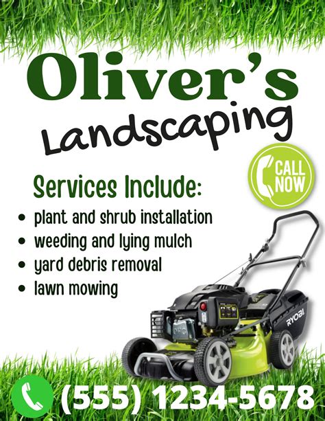 lawn mowing flyer cutting services lawn care flyer mowing flyer editable lawn mowing flyer