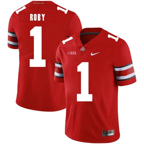 New Ohio State Buckeyes 1 Bradley Roby Red Nike College Football Jersey
