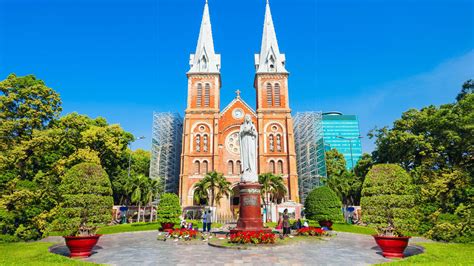 Saigon Notre Dame Cathedral Cathédrale Notre Dame De Saïgon Ho Chi Minh Stadt Foto