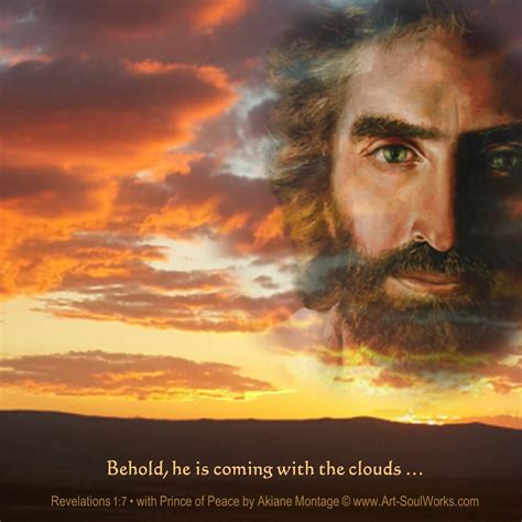 Jesus Is Coming In The Clouds Jesus Painting Pictures Of Jesus