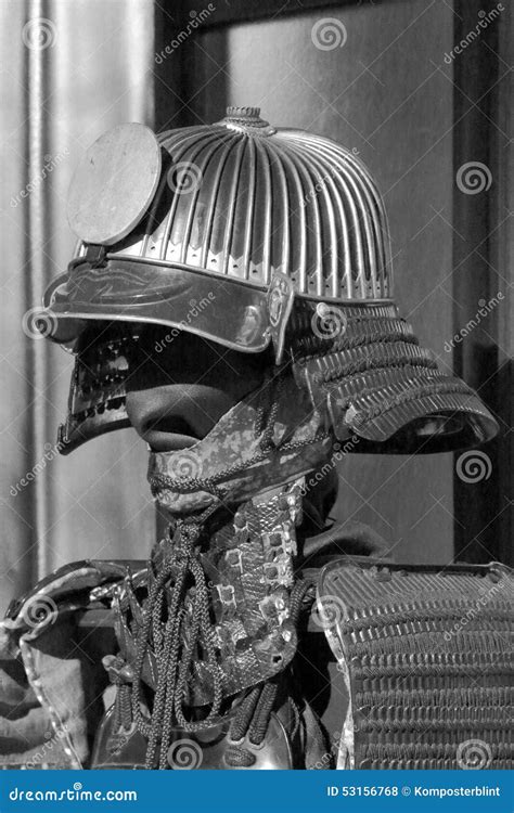 Bushi Armor In Black And White Stock Photo Image Of Protection