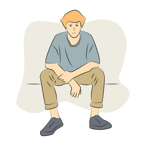 Animated Man Sitting